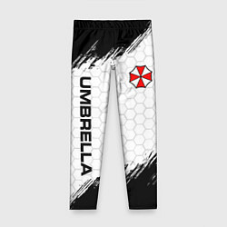 Детские легинсы Амбрелла - белые соты