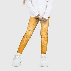 Леггинсы для девочки Абстракция - bright yellow, цвет: 3D-принт — фото 2