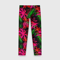 Детские легинсы Palm red pink