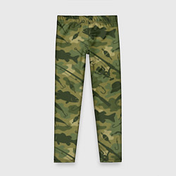 Детские легинсы Камуфляж рыболовный