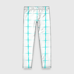 Детские легинсы Color white light blue crosses