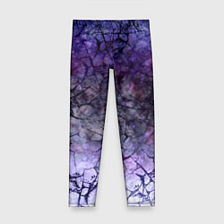 Леггинсы для девочки Абстракция - black cobweb on a blue-violet backgro, цвет: 3D-принт
