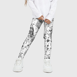 Леггинсы для девочки Бузулукский бор, цвет: 3D-принт — фото 2