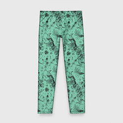 Леггинсы для девочки В Бузулукском бору, цвет: 3D-принт