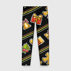 Леггинсы для девочки Рождественский дух, цвет: 3D-принт