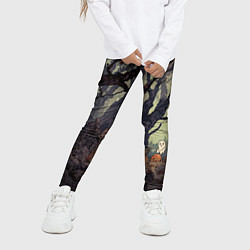 Леггинсы для девочки Призрачный лес, цвет: 3D-принт — фото 2