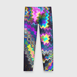 Леггинсы для девочки Абстракция переливы, цвет: 3D-принт
