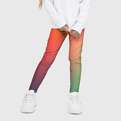 Леггинсы для девочки Color multicolored, цвет: 3D-принт — фото 2