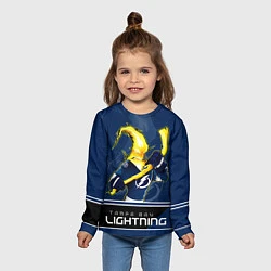 Лонгслив детский Bay Lightning, цвет: 3D-принт — фото 2