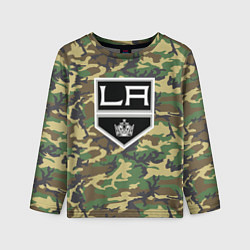 Лонгслив детский Kings Camouflage, цвет: 3D-принт