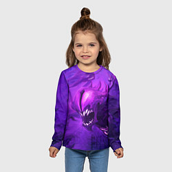 Лонгслив детский Bane Purple, цвет: 3D-принт — фото 2