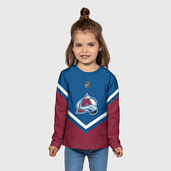 Лонгслив детский NHL: Colorado Avalanche, цвет: 3D-принт — фото 2