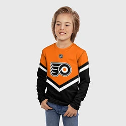 Лонгслив детский NHL: Philadelphia Flyers, цвет: 3D-принт — фото 2