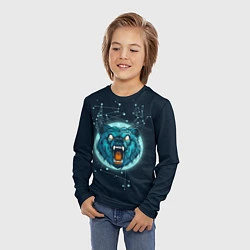 Лонгслив детский Космический медведь, цвет: 3D-принт — фото 2