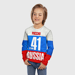 Лонгслив детский Russia: from 41, цвет: 3D-принт — фото 2