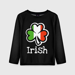 Лонгслив детский Irish - tricolor clover, цвет: 3D-принт