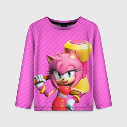 Лонгслив детский Amy Rose, цвет: 3D-принт