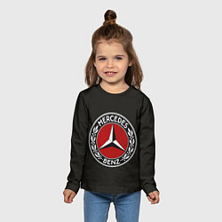 Лонгслив детский Mercedes-Benz, цвет: 3D-принт — фото 2