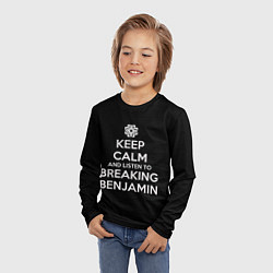 Лонгслив детский Keep Calm & Breaking Benjamin, цвет: 3D-принт — фото 2