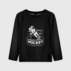 Детский лонгслив Championship Hockey!