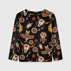 Детский лонгслив Индейские культовые символы