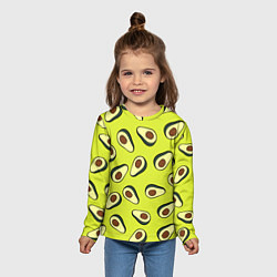 Лонгслив детский Стиль авокадо, цвет: 3D-принт — фото 2