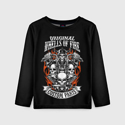 Лонгслив детский Original wheels of fire, цвет: 3D-принт