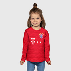 Лонгслив детский FC Bayern: Home 19-20, цвет: 3D-принт — фото 2