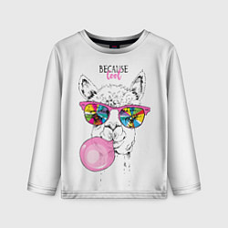 Детский лонгслив Because cool