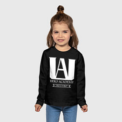 Лонгслив детский UA HERO ACADEMY logo, цвет: 3D-принт — фото 2
