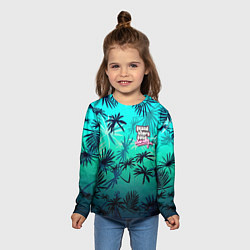 Лонгслив детский GTA пальмы, цвет: 3D-принт — фото 2
