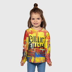 Лонгслив детский Billie Eilish: Art, цвет: 3D-принт — фото 2