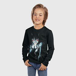 Лонгслив детский Catwoman, цвет: 3D-принт — фото 2