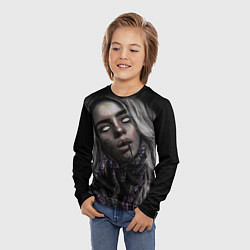 Лонгслив детский BILLIE EILISH, цвет: 3D-принт — фото 2