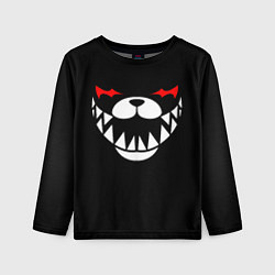 Лонгслив детский MONOKUMA BLACK, цвет: 3D-принт