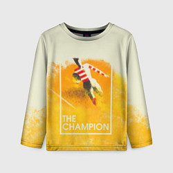 Лонгслив детский Регби The Champion, цвет: 3D-принт