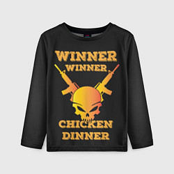 Лонгслив детский Winner Chicken Dinner, цвет: 3D-принт