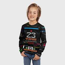 Лонгслив детский Танчики dendy 23 февраля, цвет: 3D-принт — фото 2