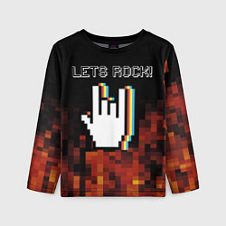 Детский лонгслив Let's Rock