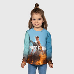 Лонгслив детский Free fire, цвет: 3D-принт — фото 2