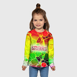 Лонгслив детский Роблокс, цвет: 3D-принт — фото 2