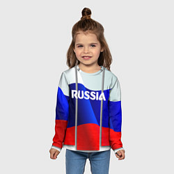 Лонгслив детский Россия, цвет: 3D-принт — фото 2