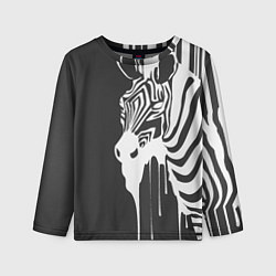 Лонгслив детский Зебра, цвет: 3D-принт