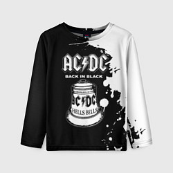 Лонгслив детский ACDC Back in Black, цвет: 3D-принт