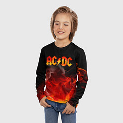 Лонгслив детский ACDC, цвет: 3D-принт — фото 2