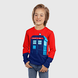 Лонгслив детский IN TARDIS WE TRUST, цвет: 3D-принт — фото 2