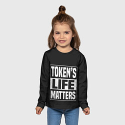 Лонгслив детский TOKENS LIFE MATTERS, цвет: 3D-принт — фото 2