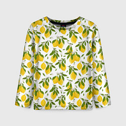 Детский лонгслив Лимоны