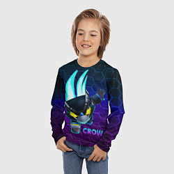 Лонгслив детский Brawl Stars CROW, цвет: 3D-принт — фото 2