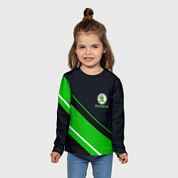 Лонгслив детский SKODA, цвет: 3D-принт — фото 2